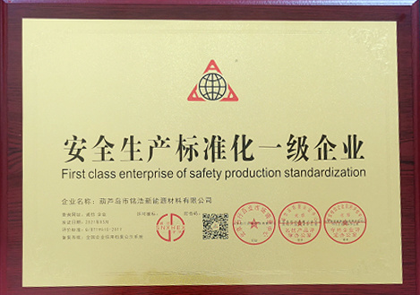 安全生產標準化一級企業