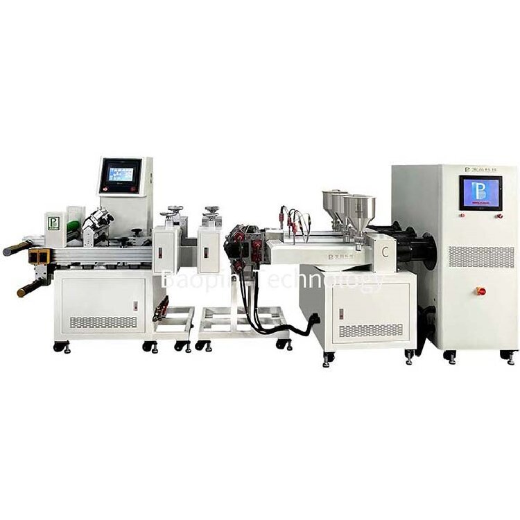 Three layer coextrusion casting film machine PLC program controlled type