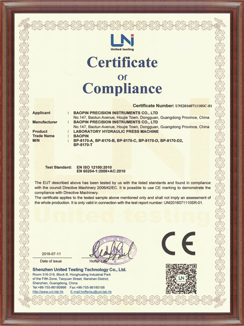 CE-certified tablet press