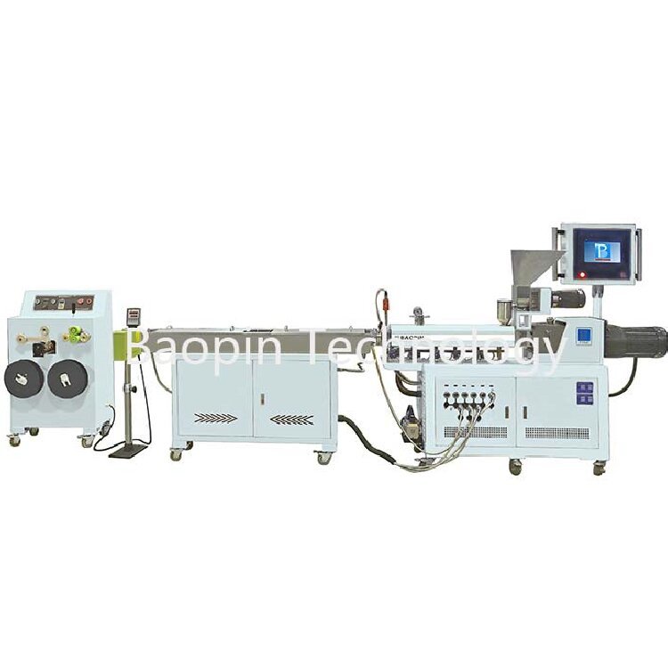 3D filament extrusion unit PLC program controlled double screw
