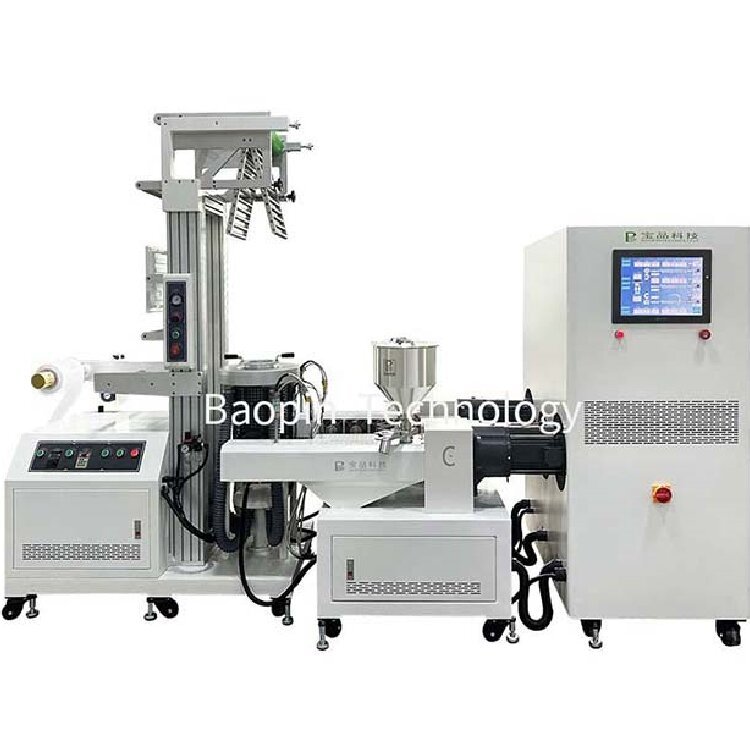 Three layer coextrusion film blowing machine PLC program controlled type