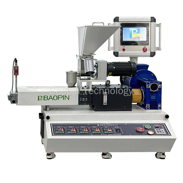 Table top twin screw extruder PLC type