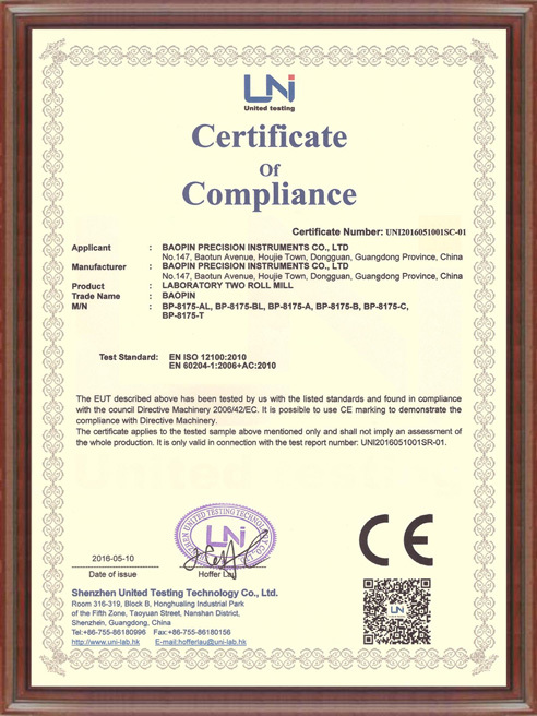 CE-certified mill