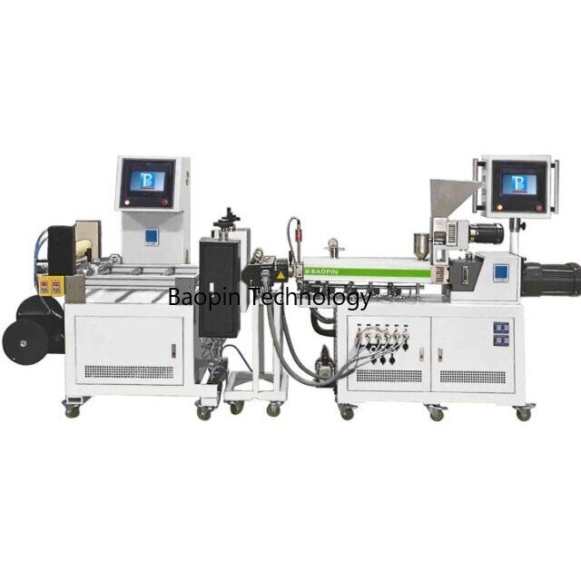 Cast film machine twin screw PLC program control type