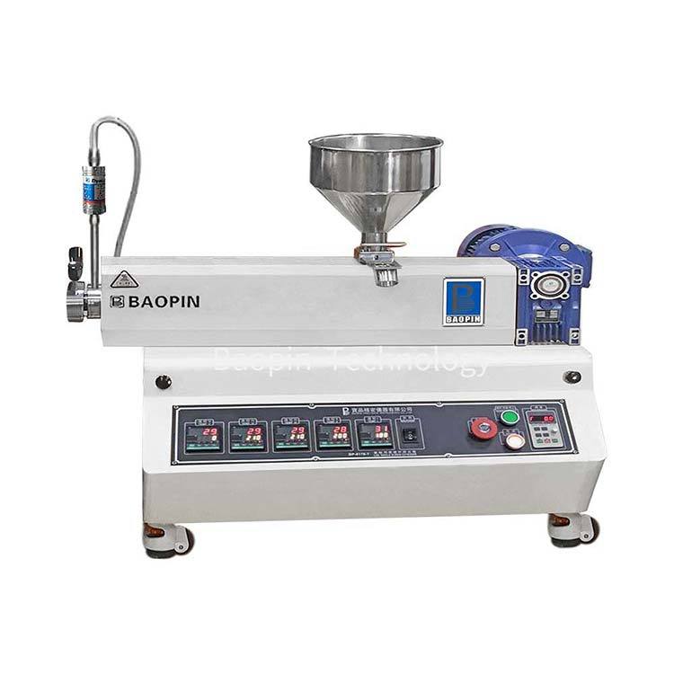 Experimental single screw extruder table instrument type