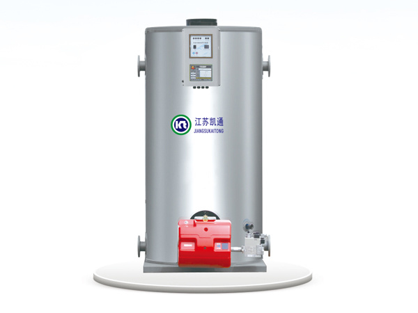 Vertical fuel (steam) atmospheric pressure hot water boiler