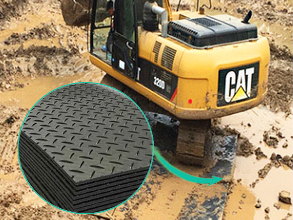 泥浆施工项目地面塑料垫板HDPE