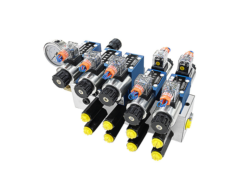 Special valve group for remote tiller