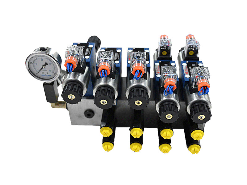 Special valve group for remote tiller