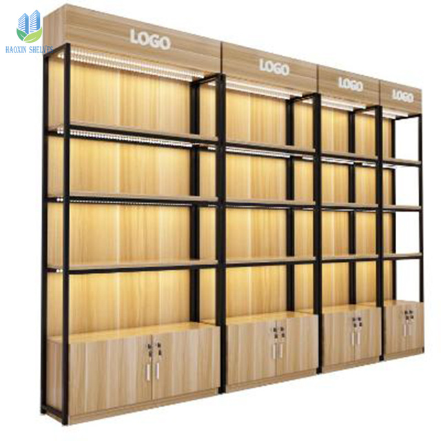 Multilevel display shelves in supermarkets