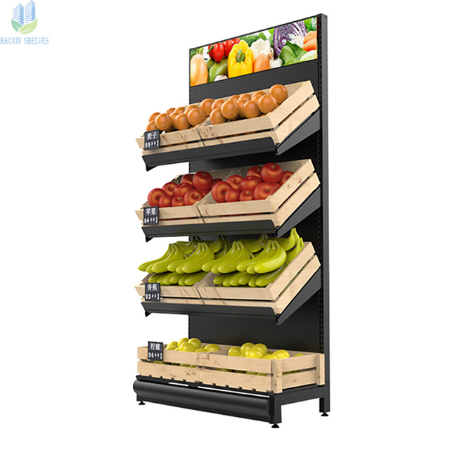 High-end durable fruit and vegetable display rack supermarket shelf