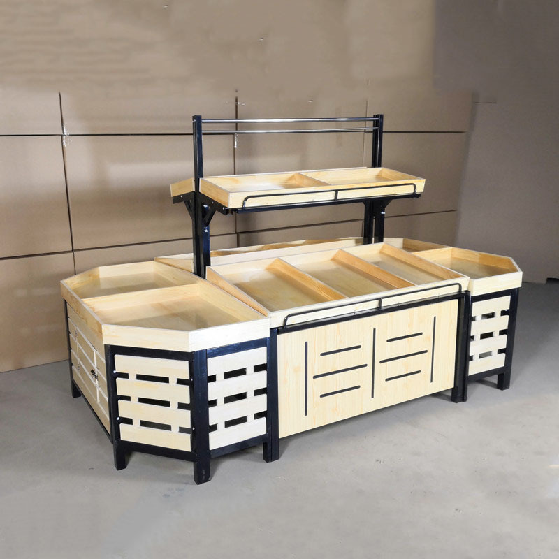 Factory price high quality supermarket shelf for vegetable shelf woods string shelf
