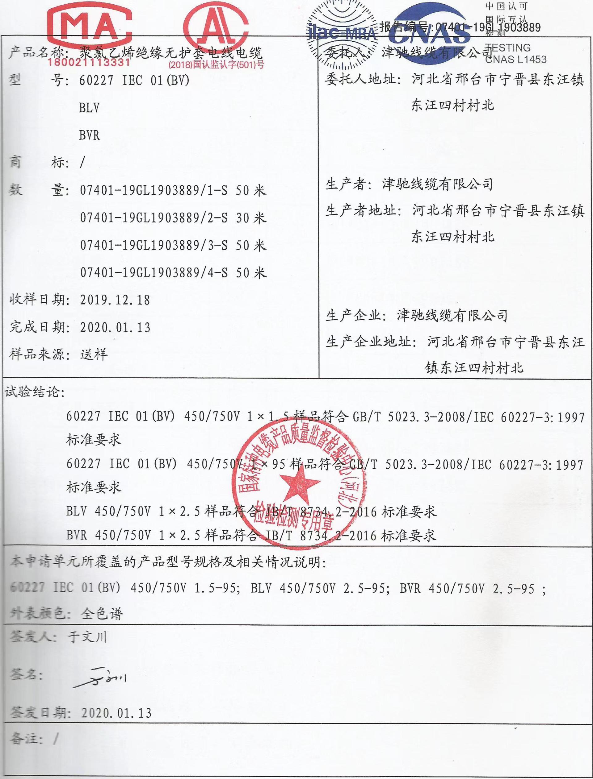 檢驗報告