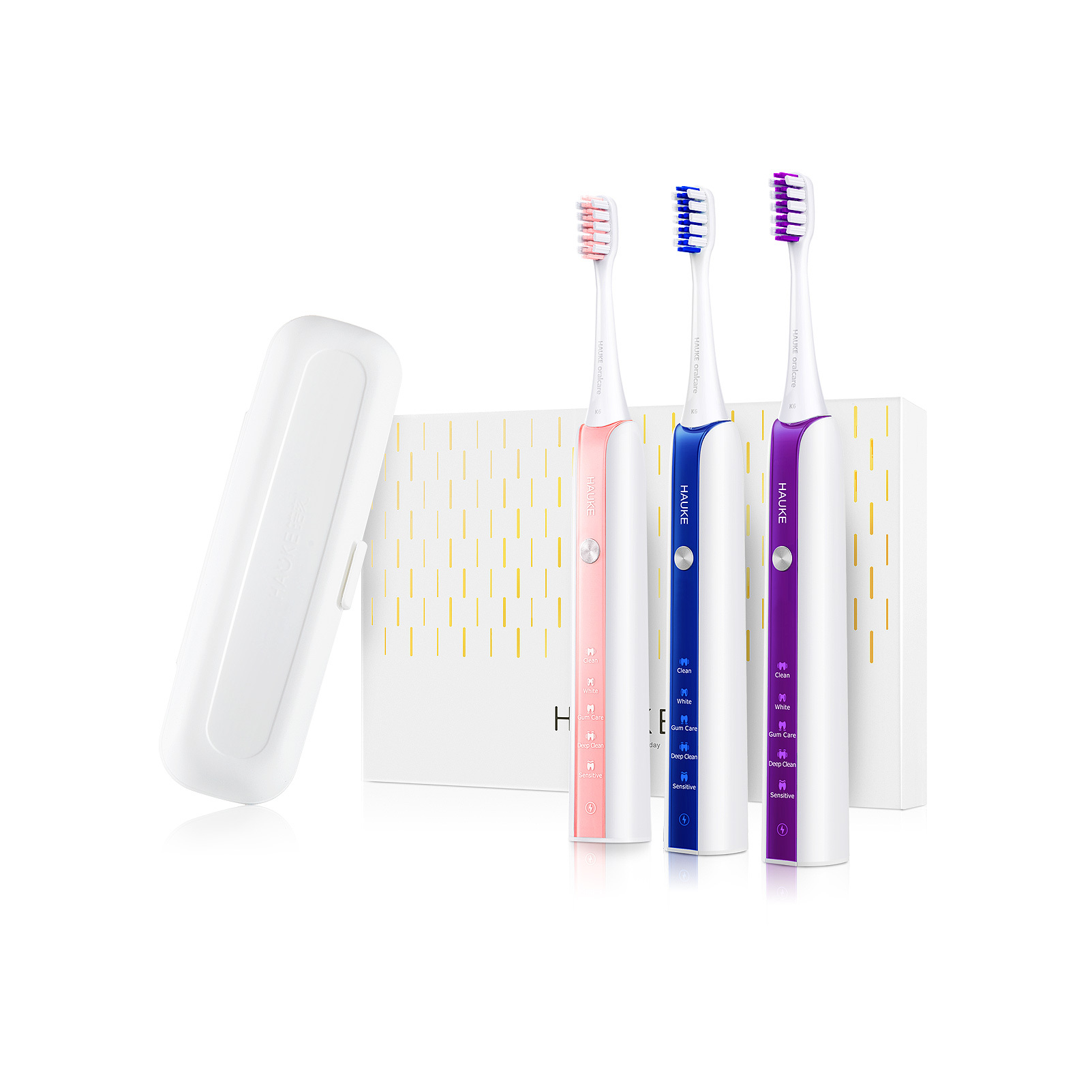 Electric toothbrush, sonicare toothbrush for adults, rechargeable electric toothbrush pink blue purple