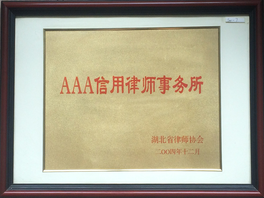 2004年AAA信用律师事务所