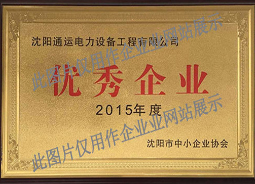 2015年度優(yōu)秀企業(yè)