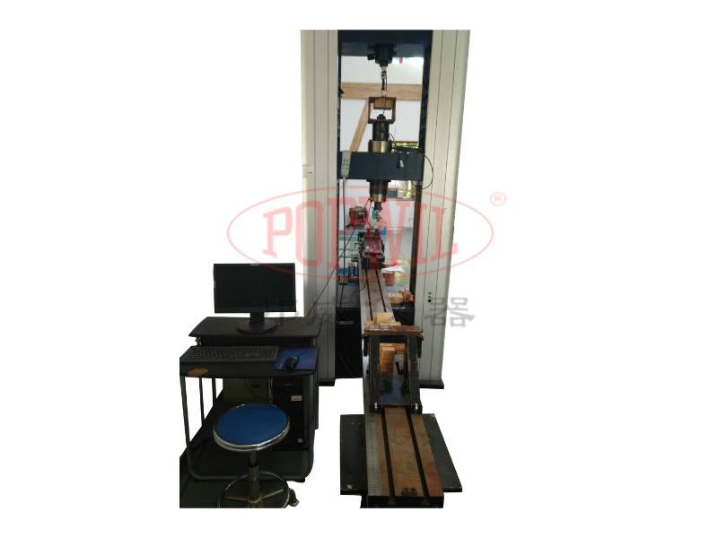 Microcomputer-controlled large-span plate testing machine