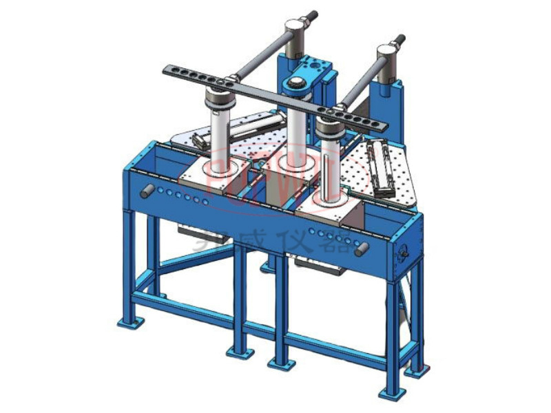 Vertical three-roller hydraulic bending testing machine
