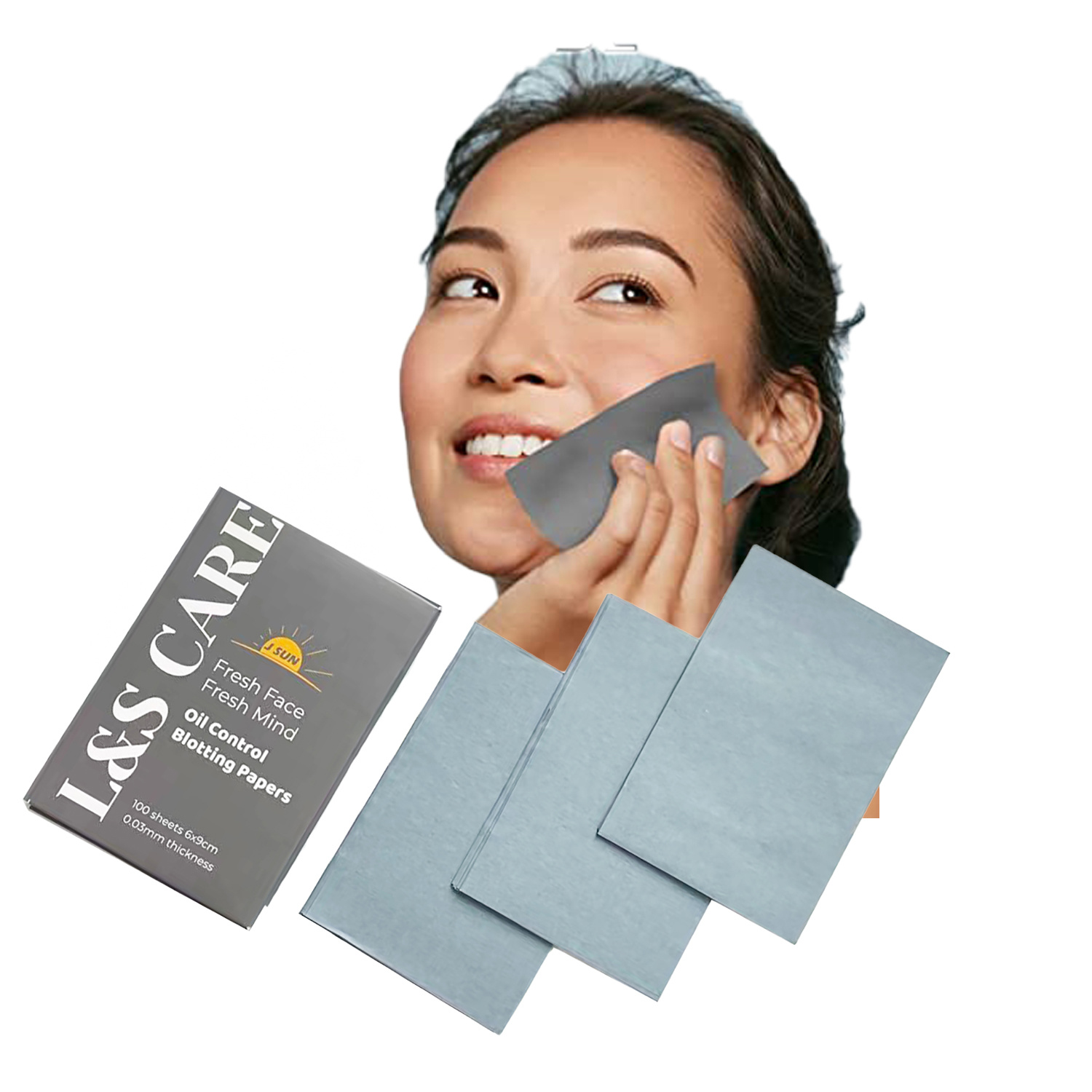 grey color Oil blotting paper