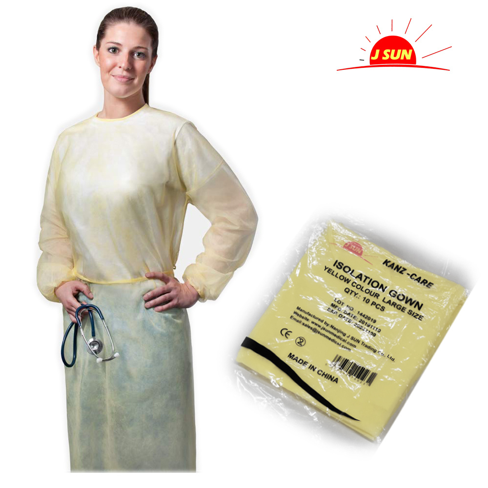 PP non woven isolation gown