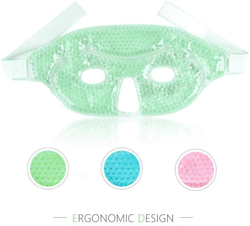 Gel Beads Hot or Cold Pack Eye Mask