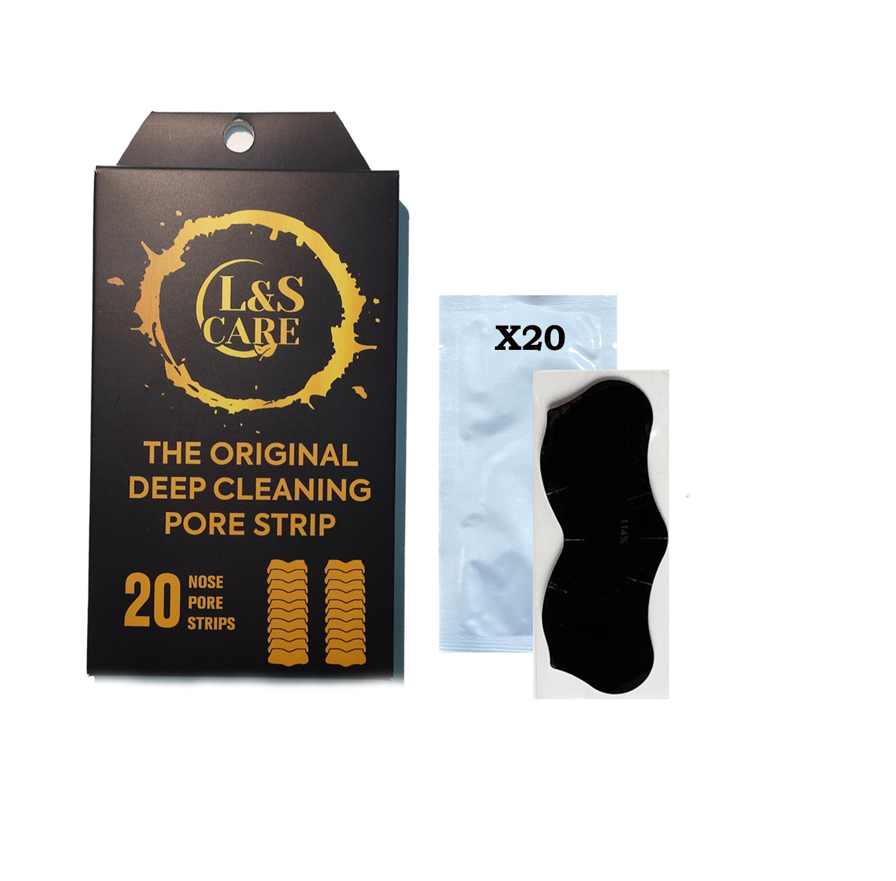 Black Blackhead Nose Pore Strips