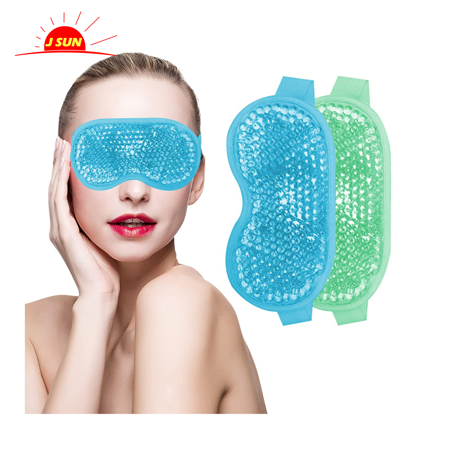 Cool Gel Eye Mask 2pcs, Ice Eye Masks for Swelling, Cooling Masks