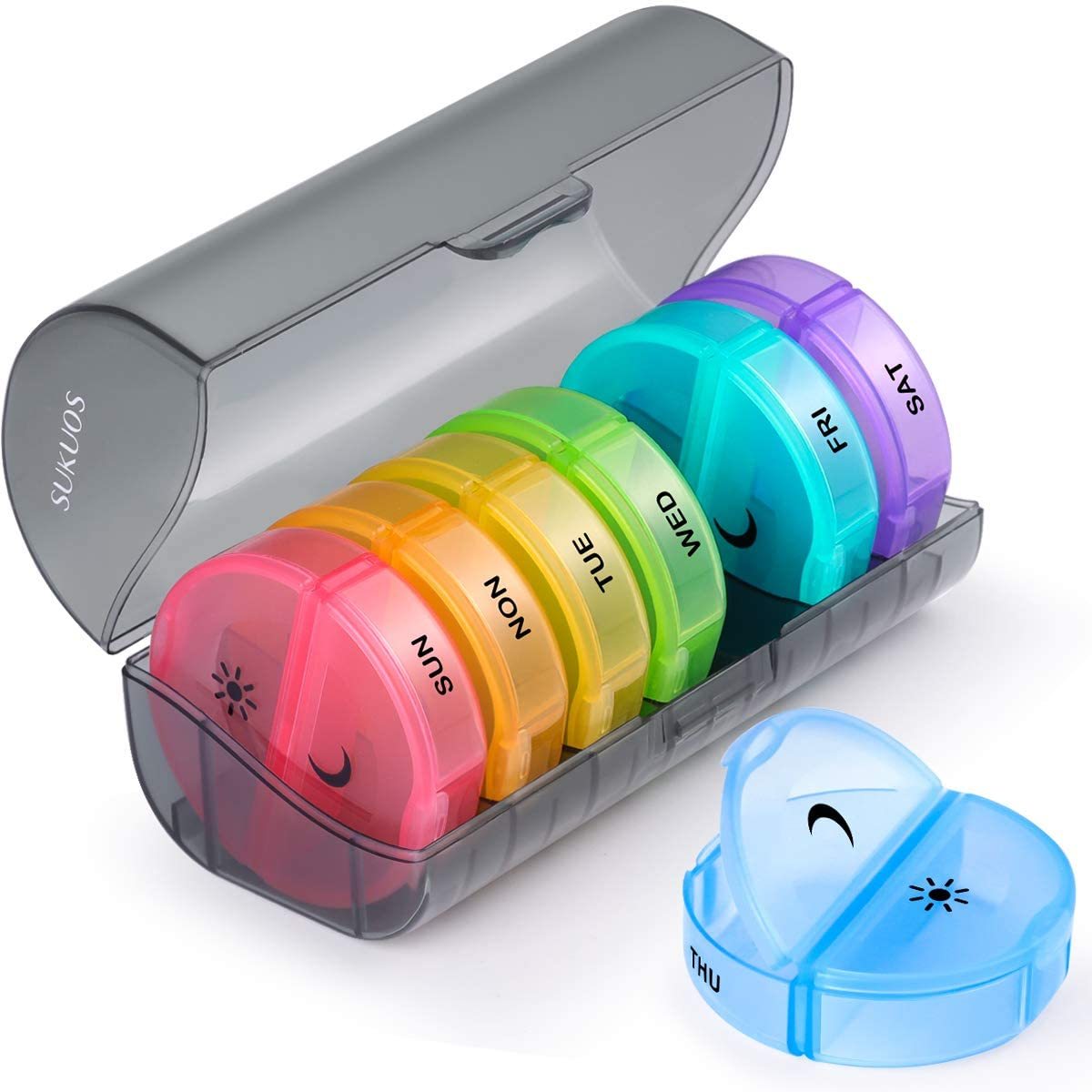 PB-02 ABS Weeks Combined Pill Case