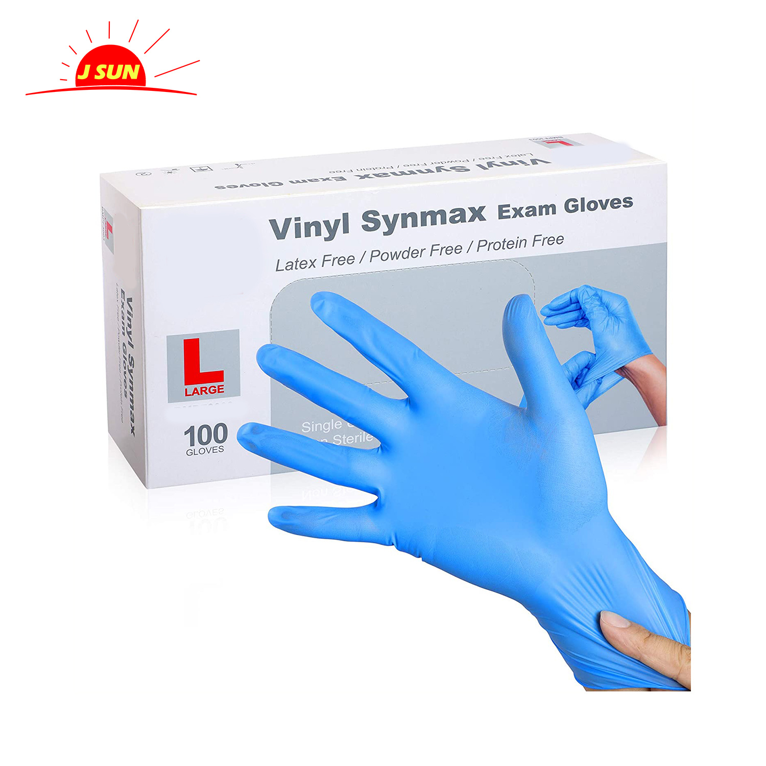 Nitrile and Vinyl Blend Material Disposable synthetic vinyl gloves Gloves