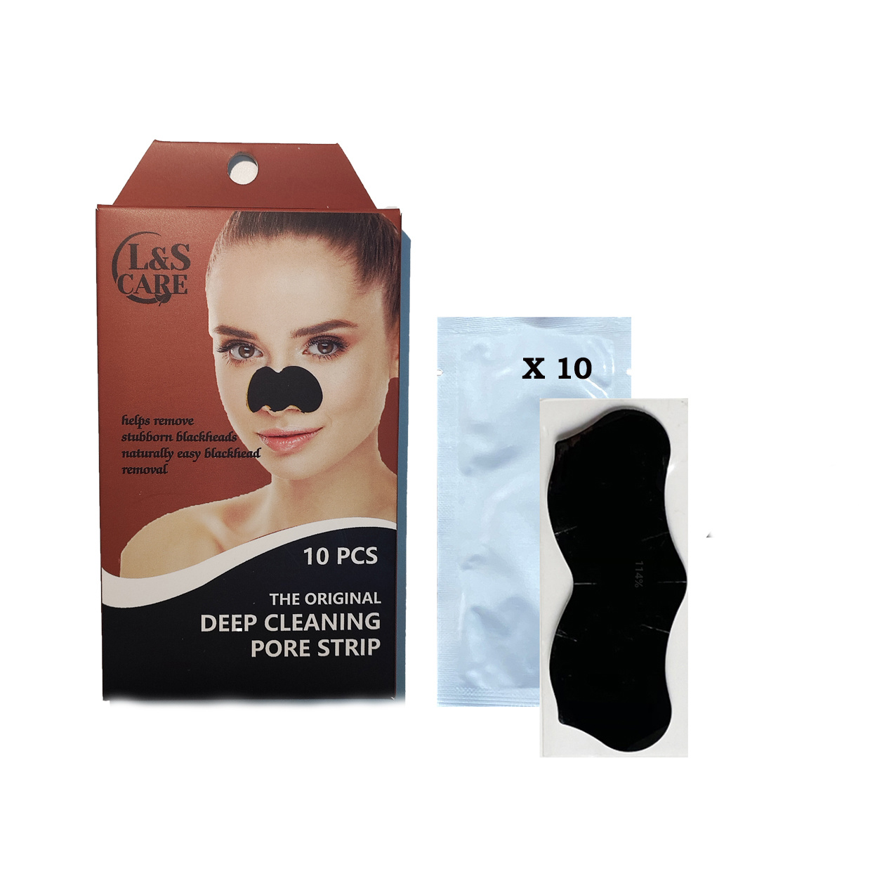 Black Blackhead Nose Pore Strips