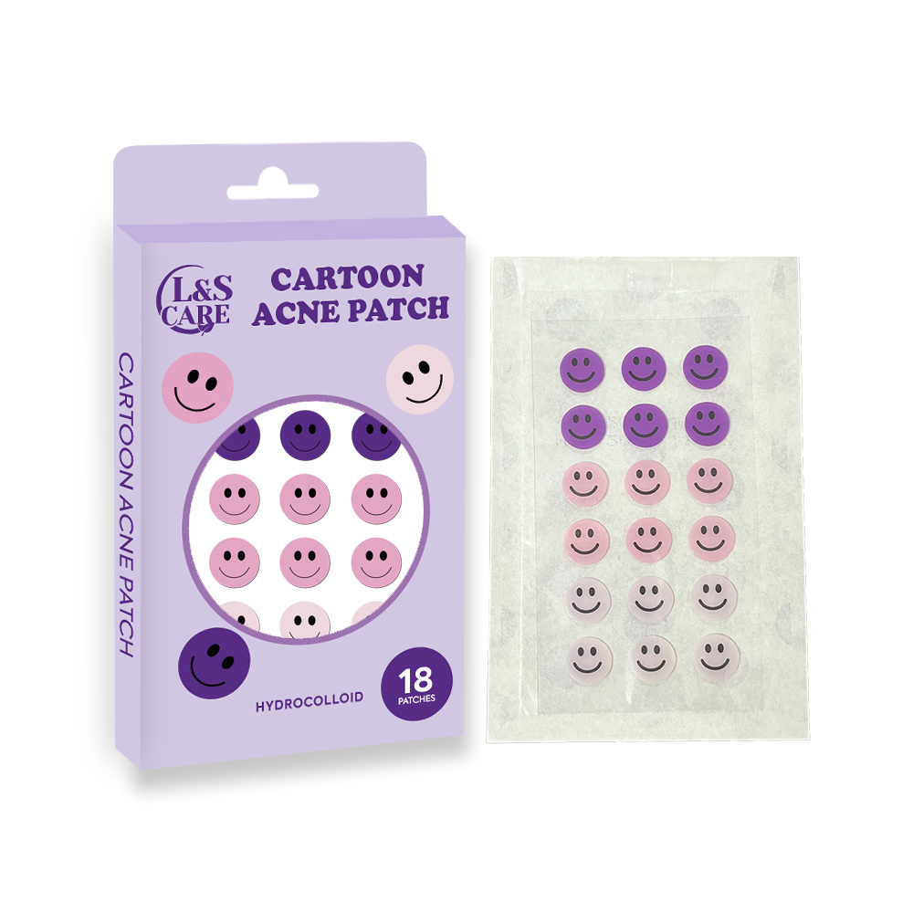 18 patches multi-color smily face Acne Pimple Patches