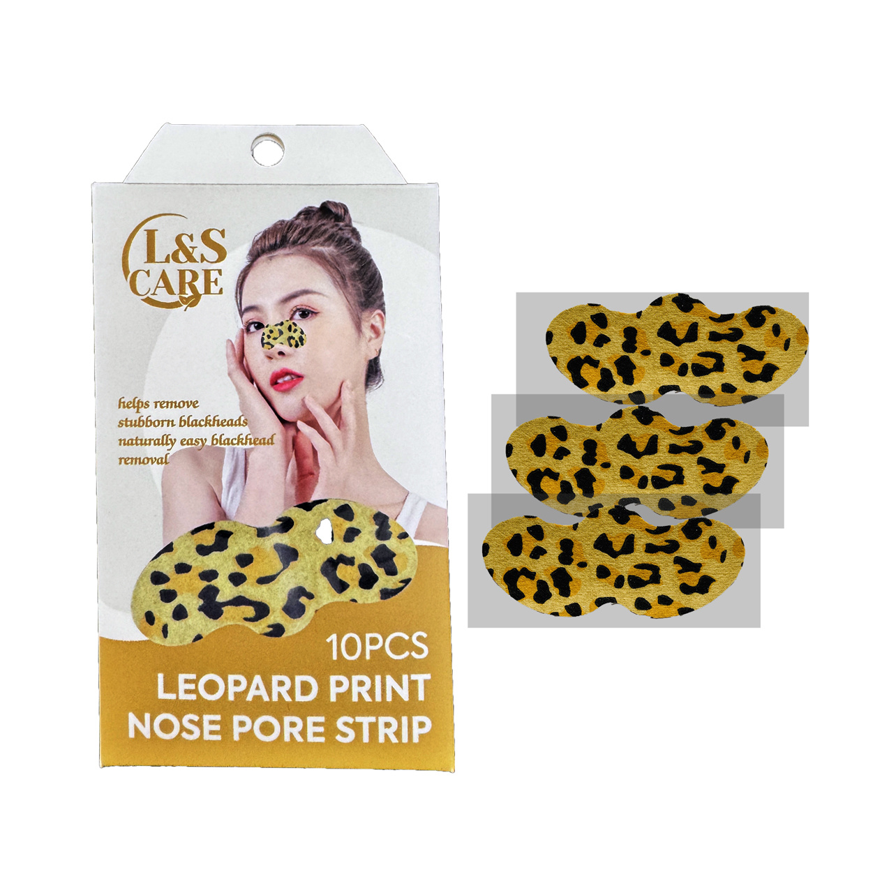 leopard print Blackhead removal Nose Pore Strips