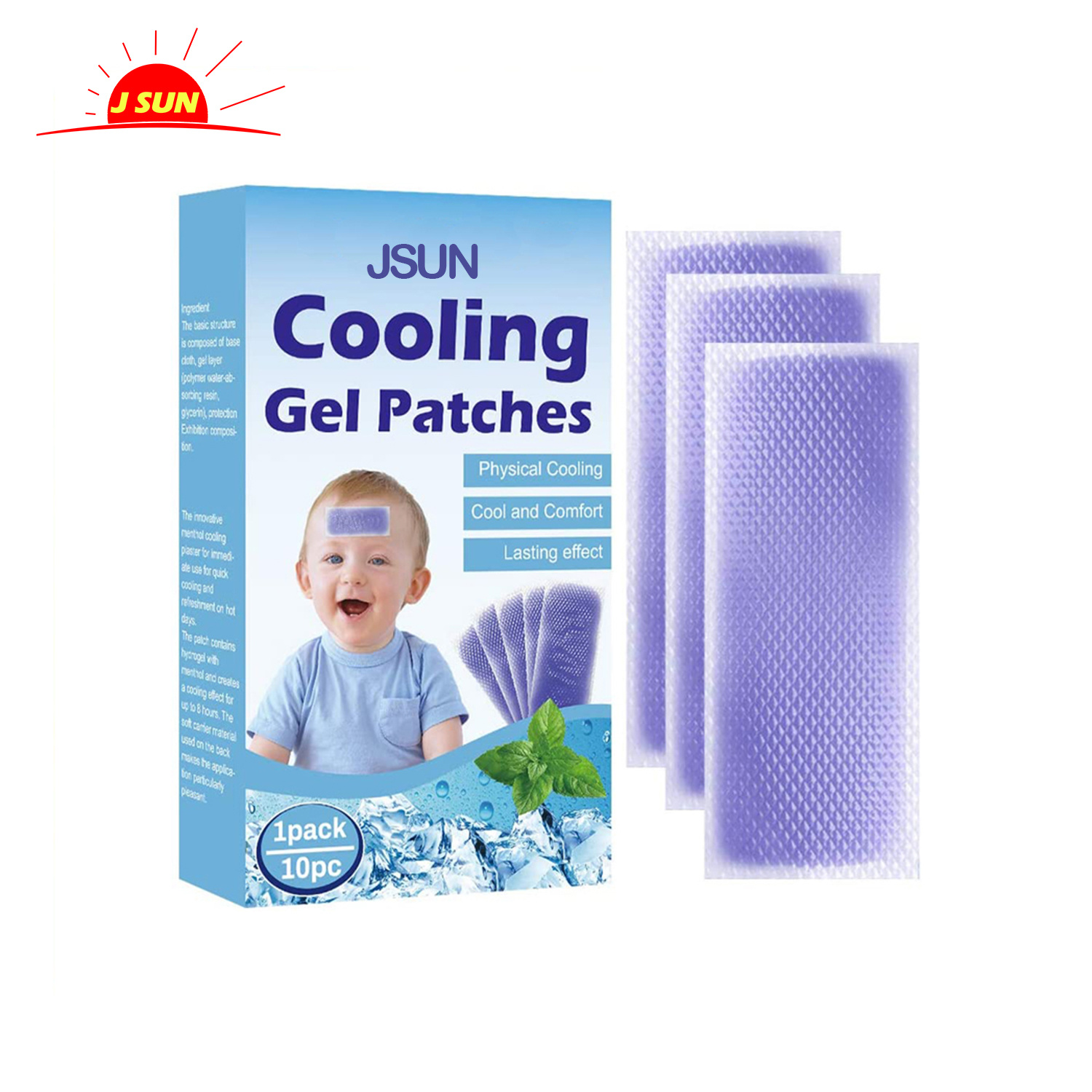 Baby Cool Pads for Kids Fever Discomfort & Pain Relief, Cooling Relief Fever Reducer