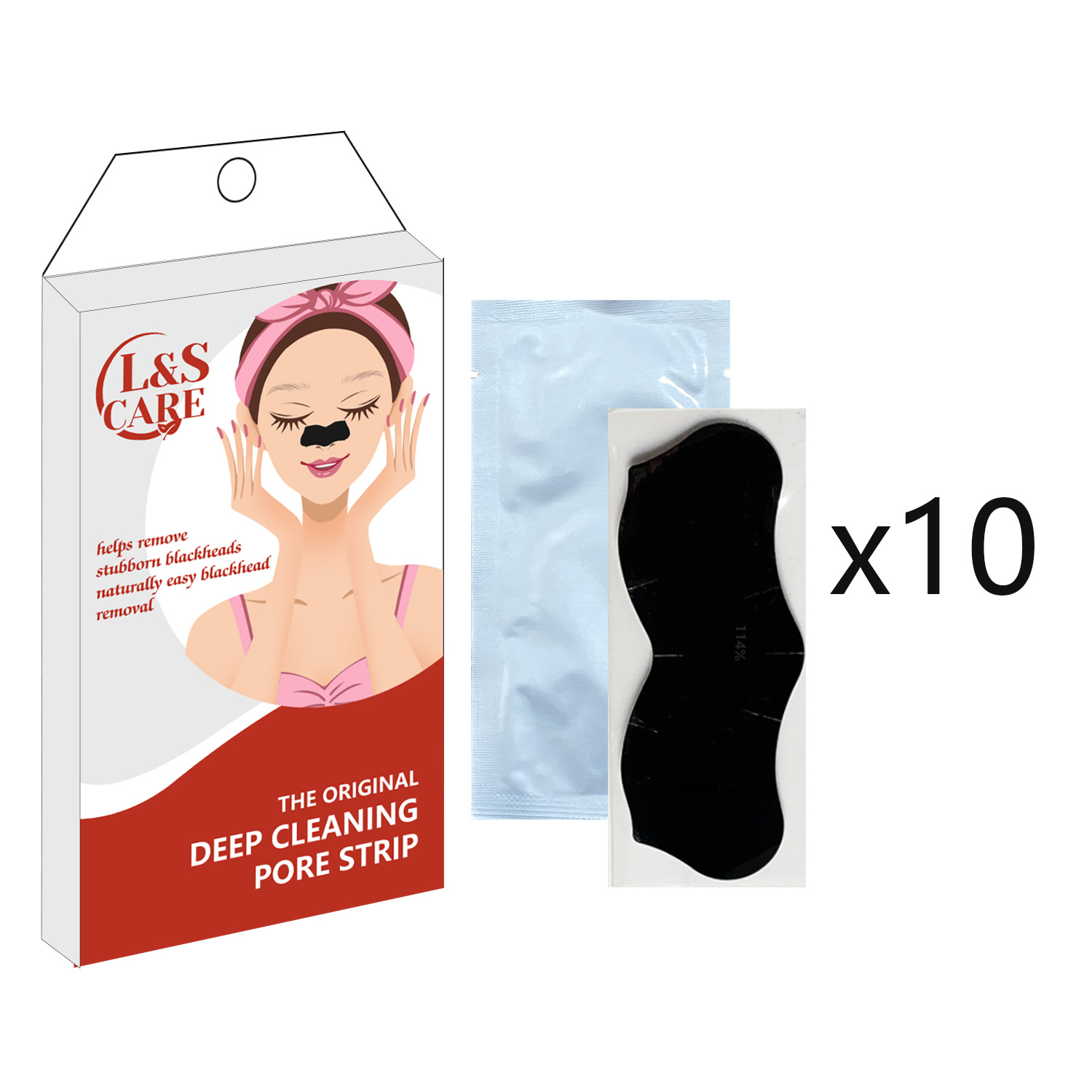 Black Blackhead Nose Pore Strips