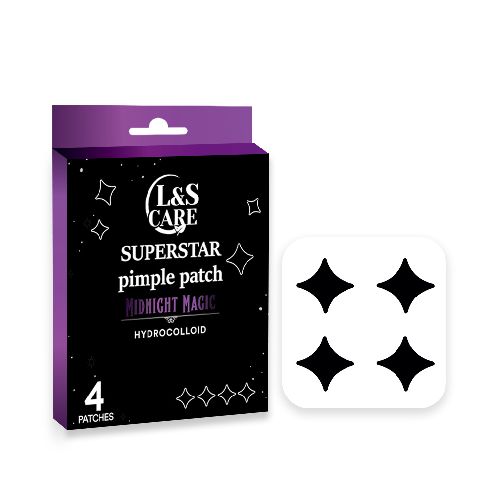 4Dots 14mm black star Acne Pimple Patches