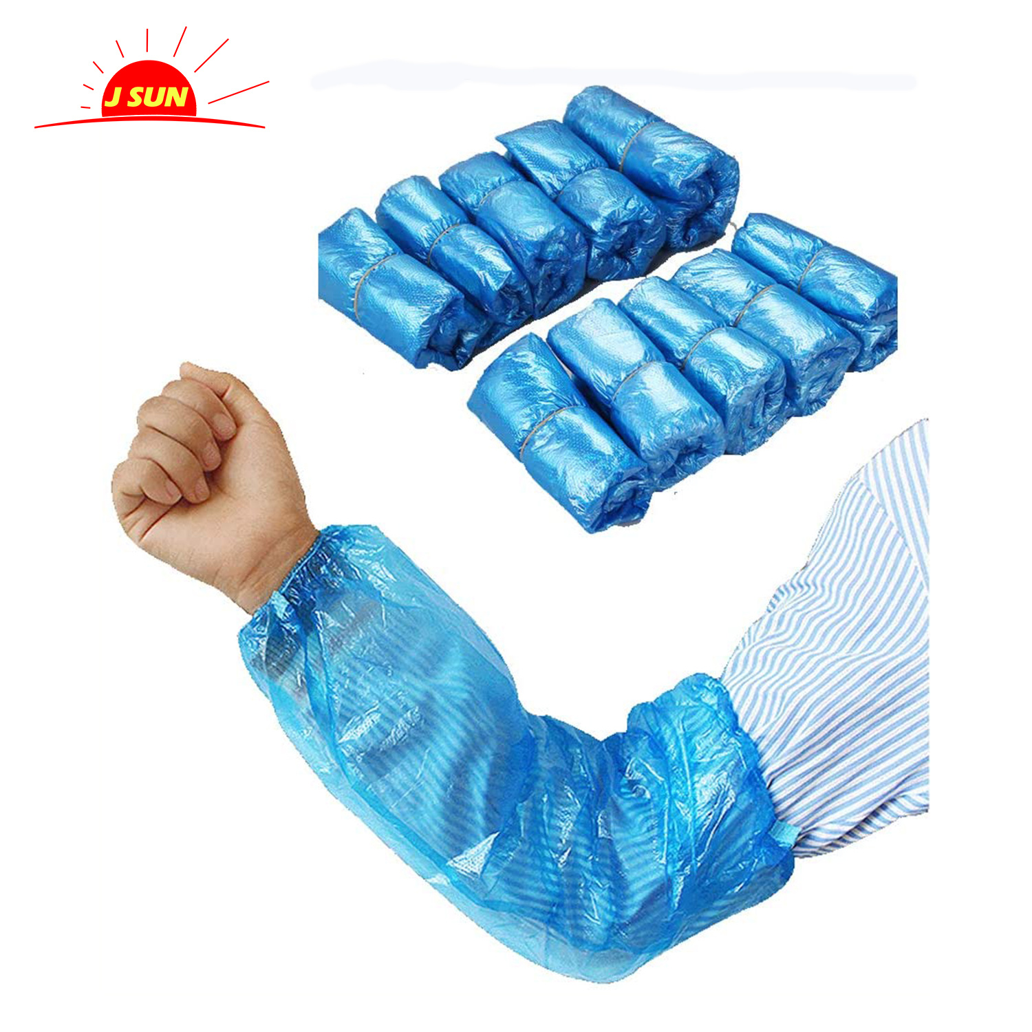 Disposable Arm Sleeves Waterproof Durable PE Sleeve Covers with Elastic