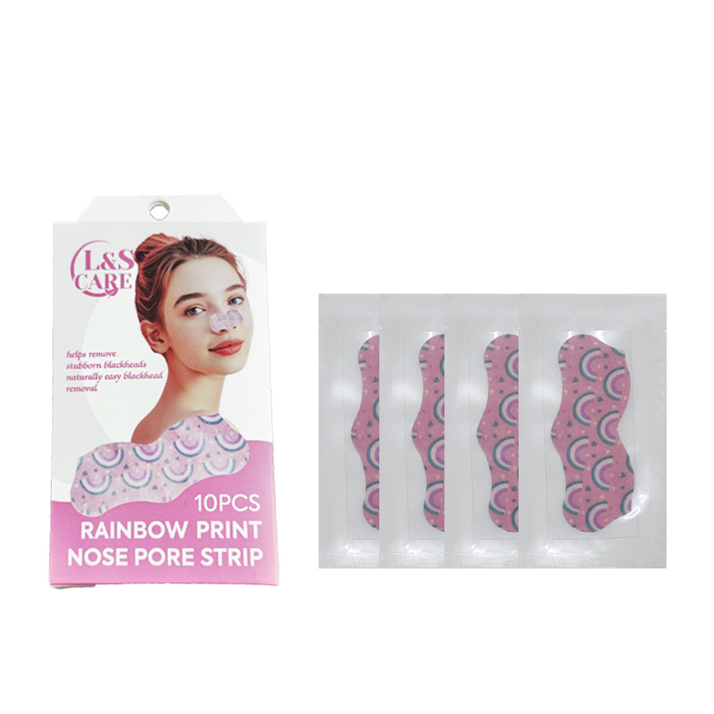 rainbow print Blackhead removal Nose Pore Strips