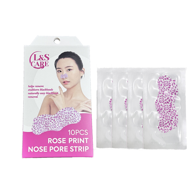 rose print Blackhead removal Nose Pore Strips