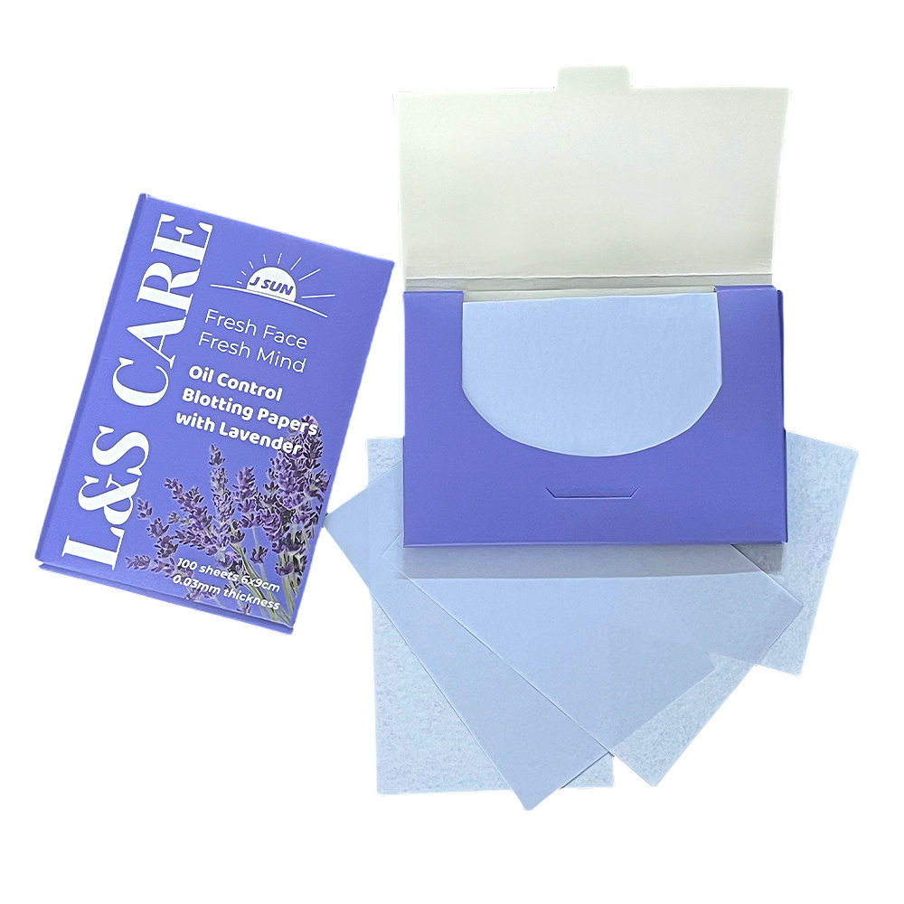 Oil blotting paper with lavender fragrance