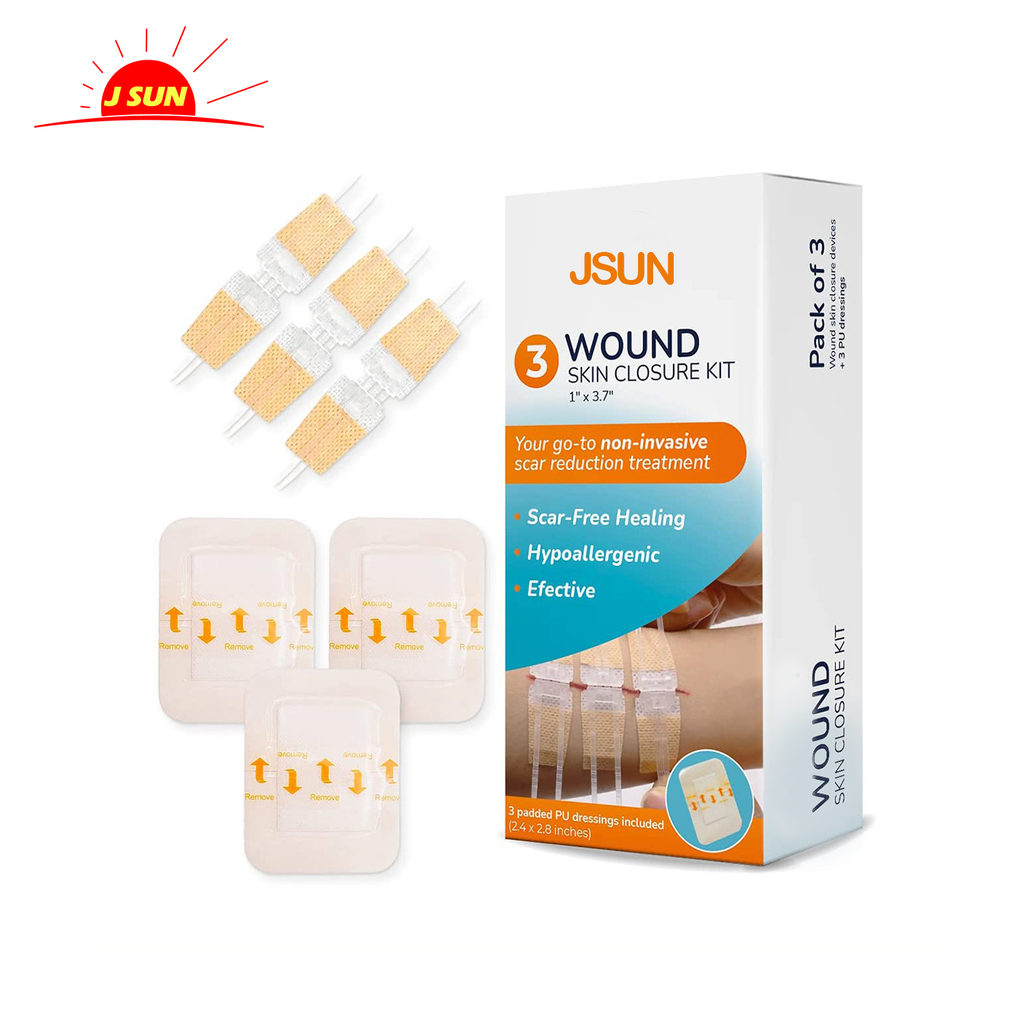 Wound Care Skin Closure for Scar Reduction