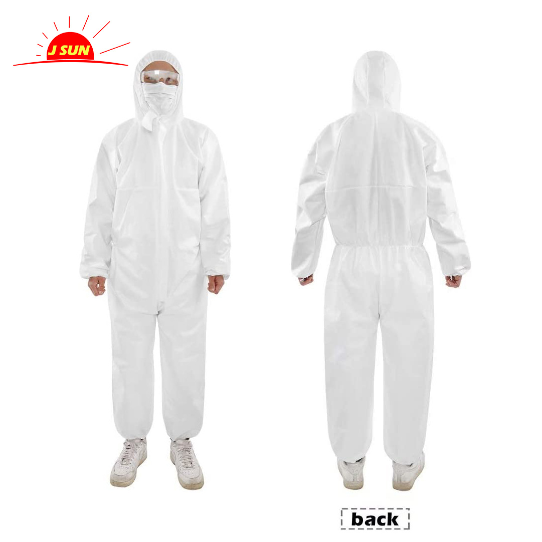 Nonwoven coverall with PE film or not
