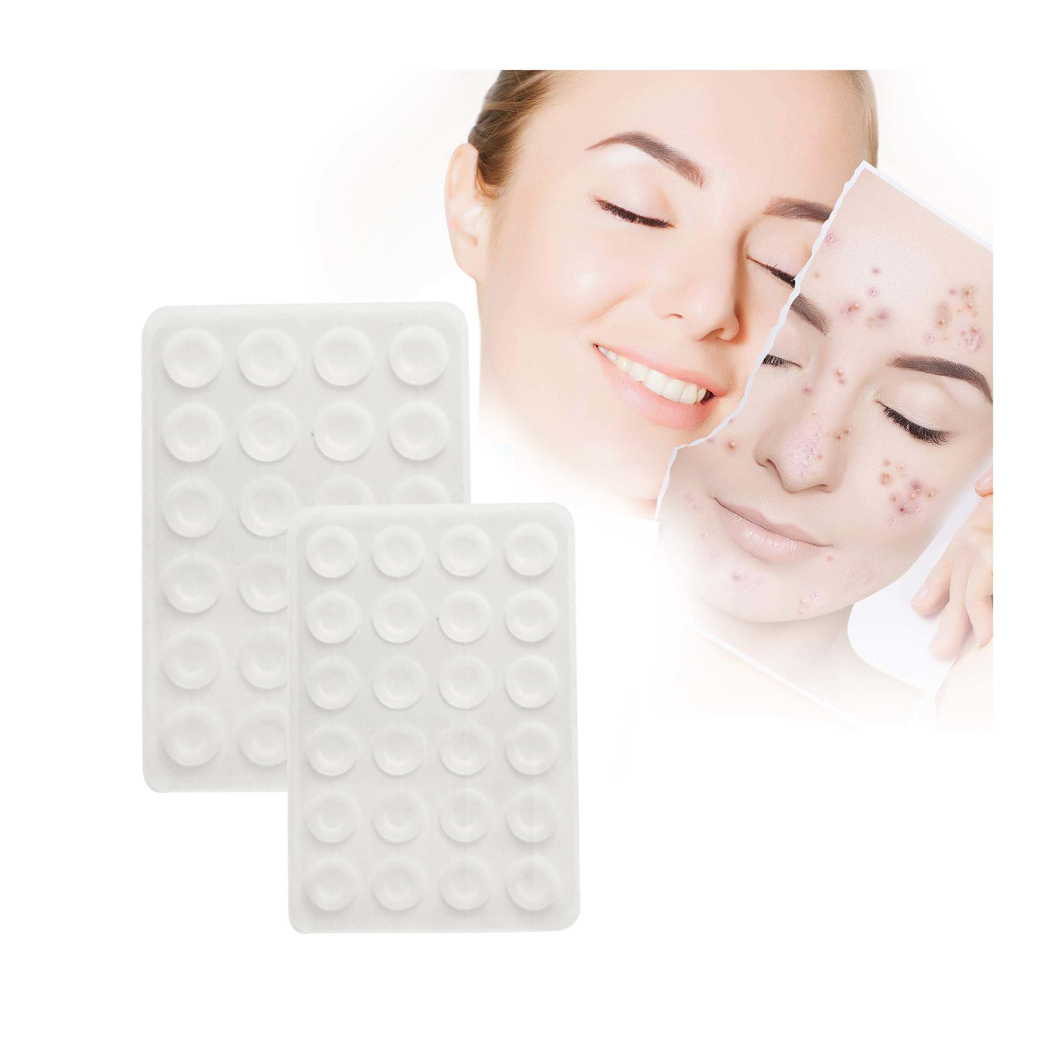 hot sale transparent ultra-thin hydrocolloid acne pimple patch,24 dots per sheet ,24 dots *10mm