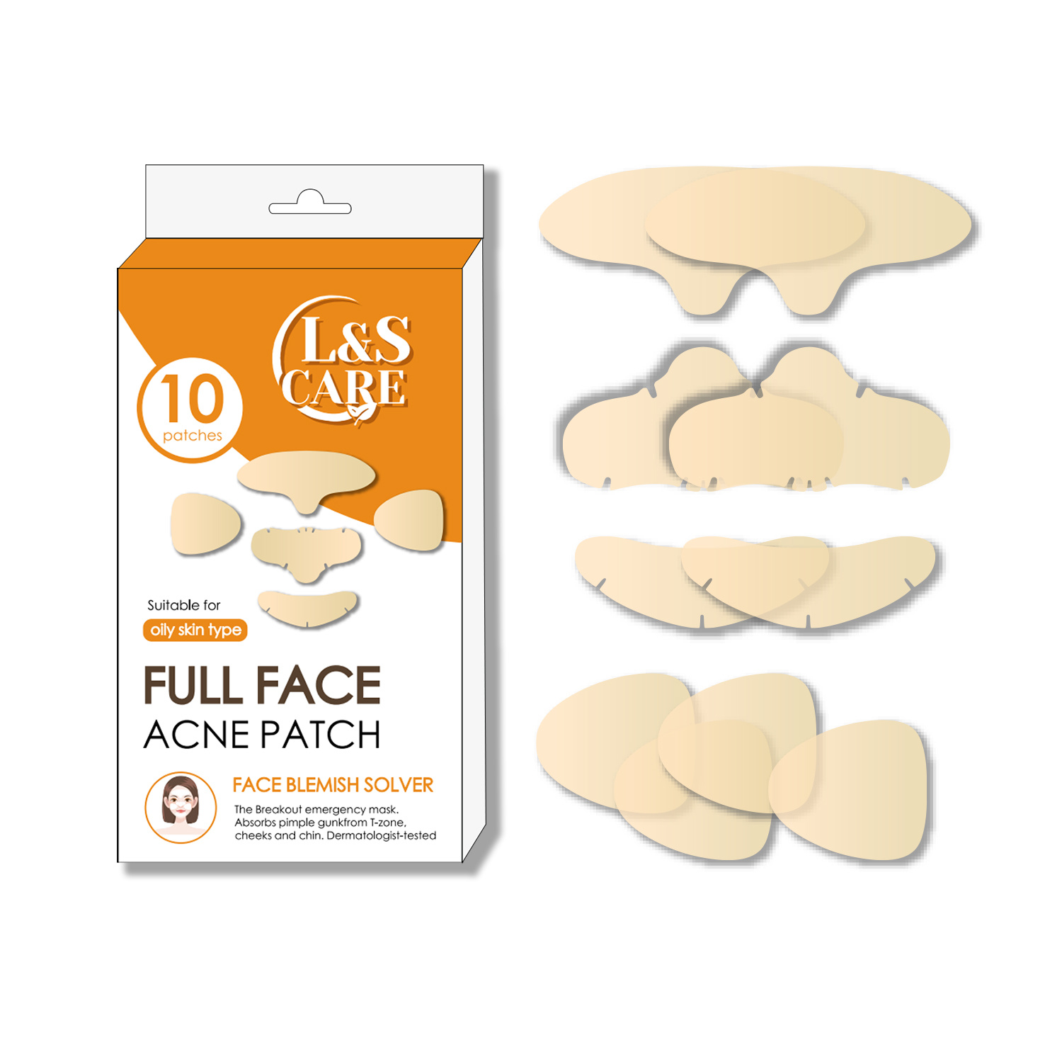 Full face acne pimple patch