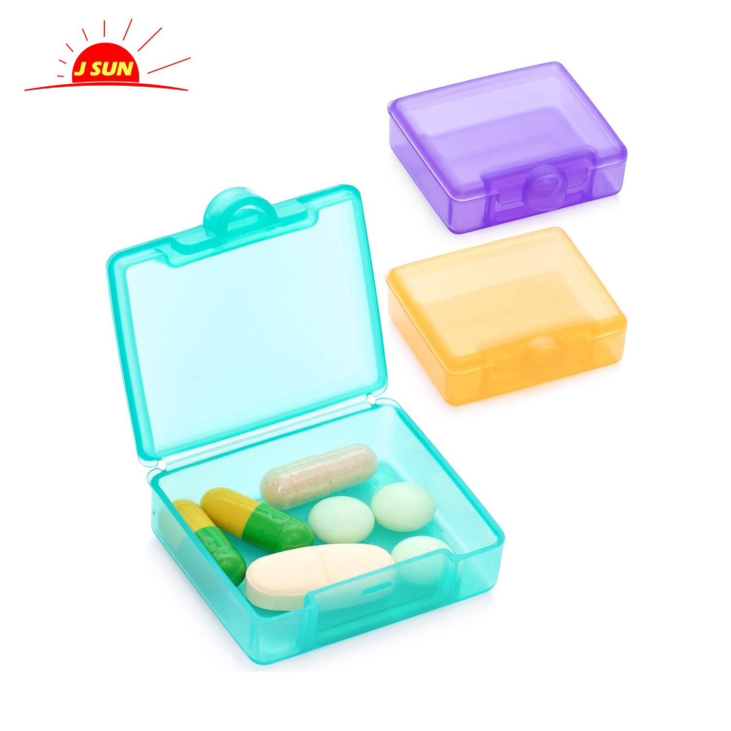 Small Pocket Pill box Daily Single Pill Box Organizer