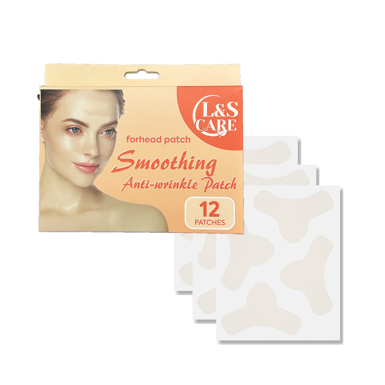 Wrinkle Patches, Face Tape, Y-Shape - Preventing Frown Lines, Forehead Wrinkle Patches -12 Patches