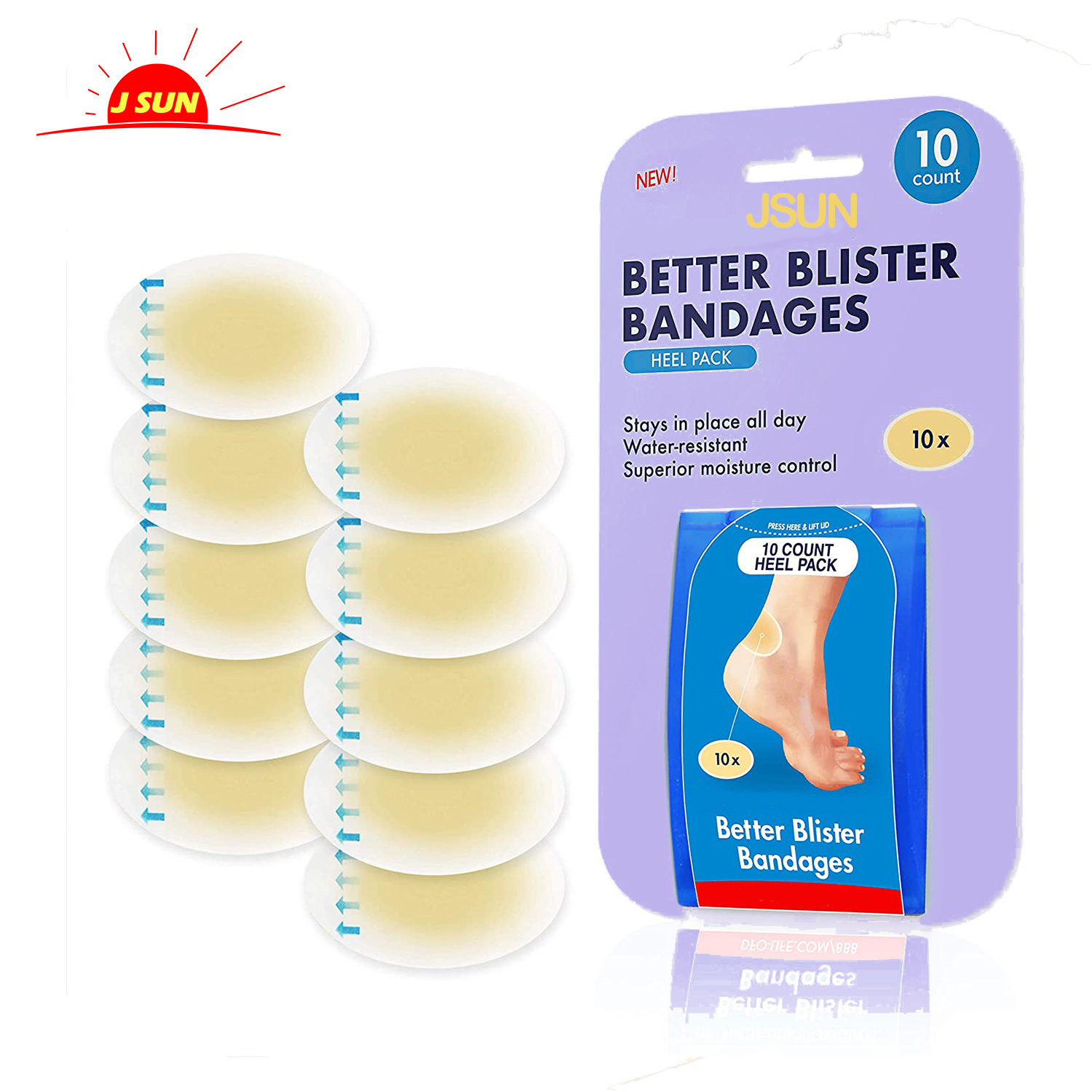 Gel Blister Cushions Blister Gel Guard Pads Heel Blister Patches Waterproof Hydrocolloid Bandages