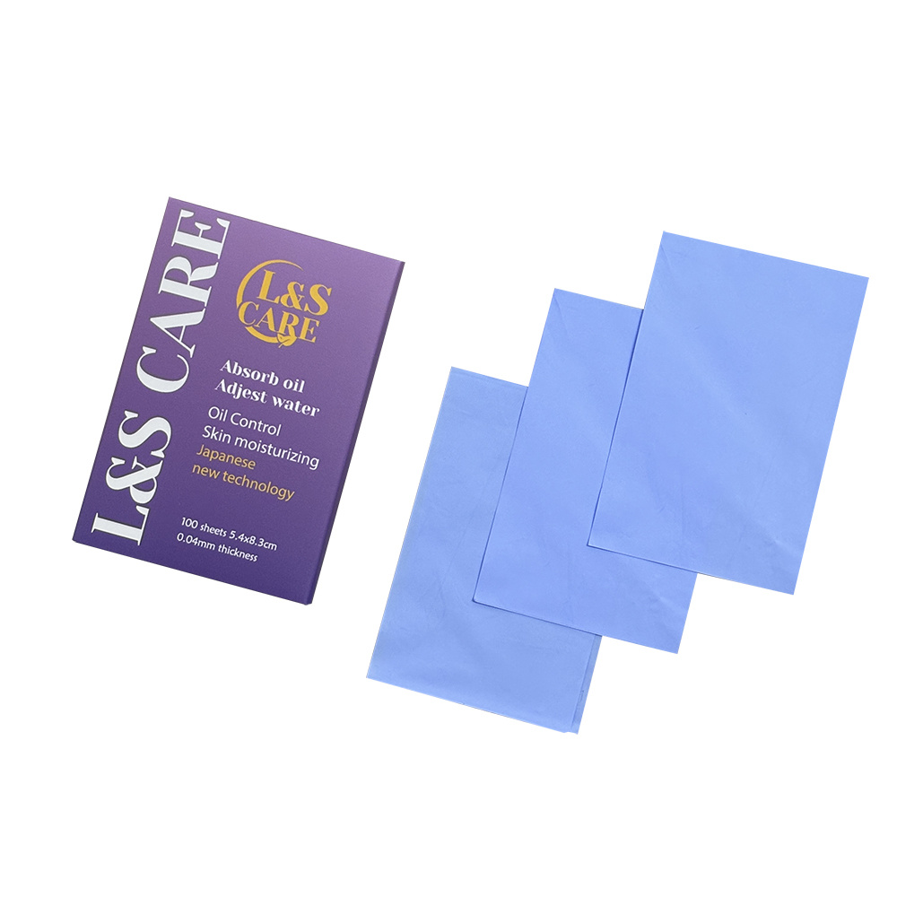 Purple film oil blotting paper,It absorbs oil but not water