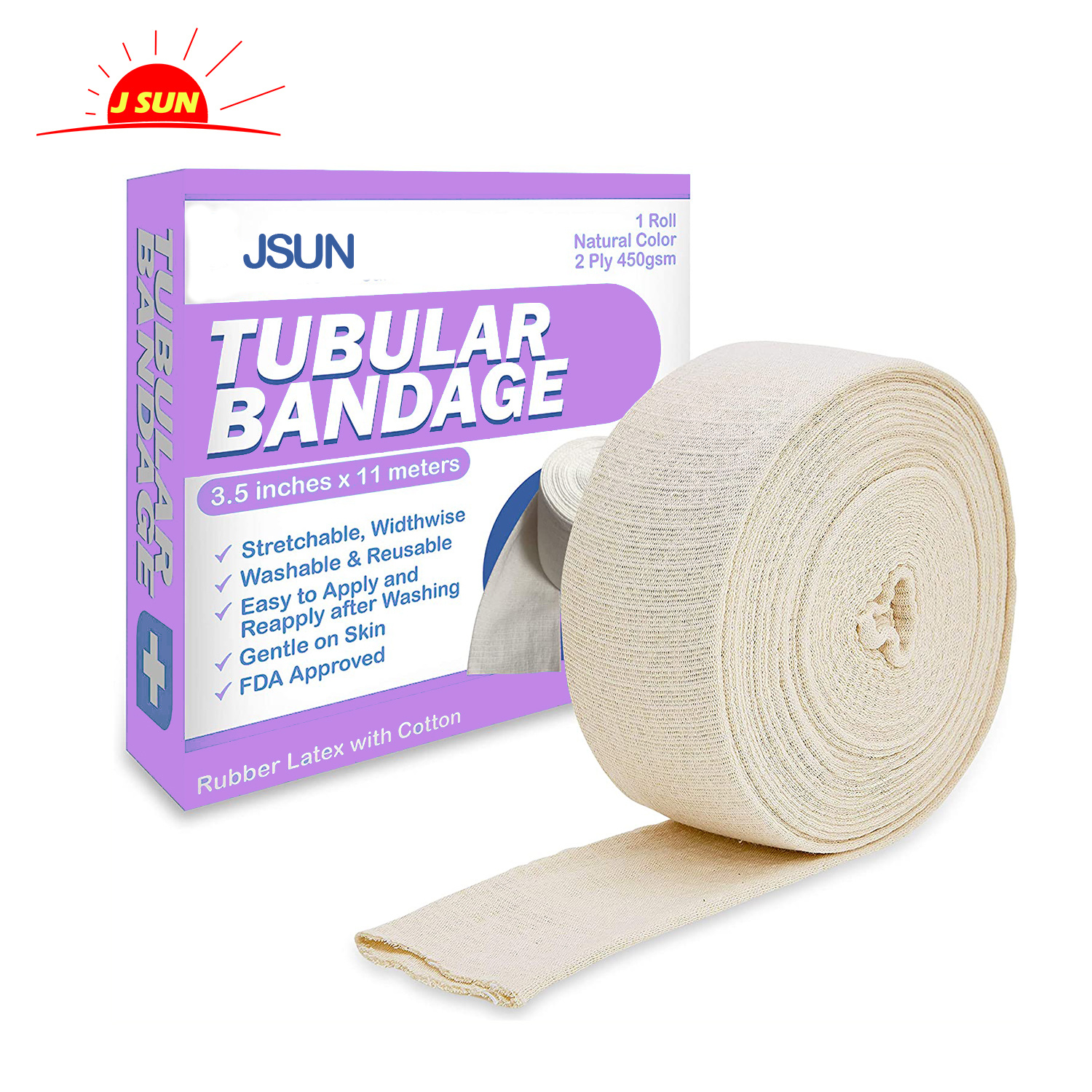 100% cotton Elastic Tubular Support Bandage