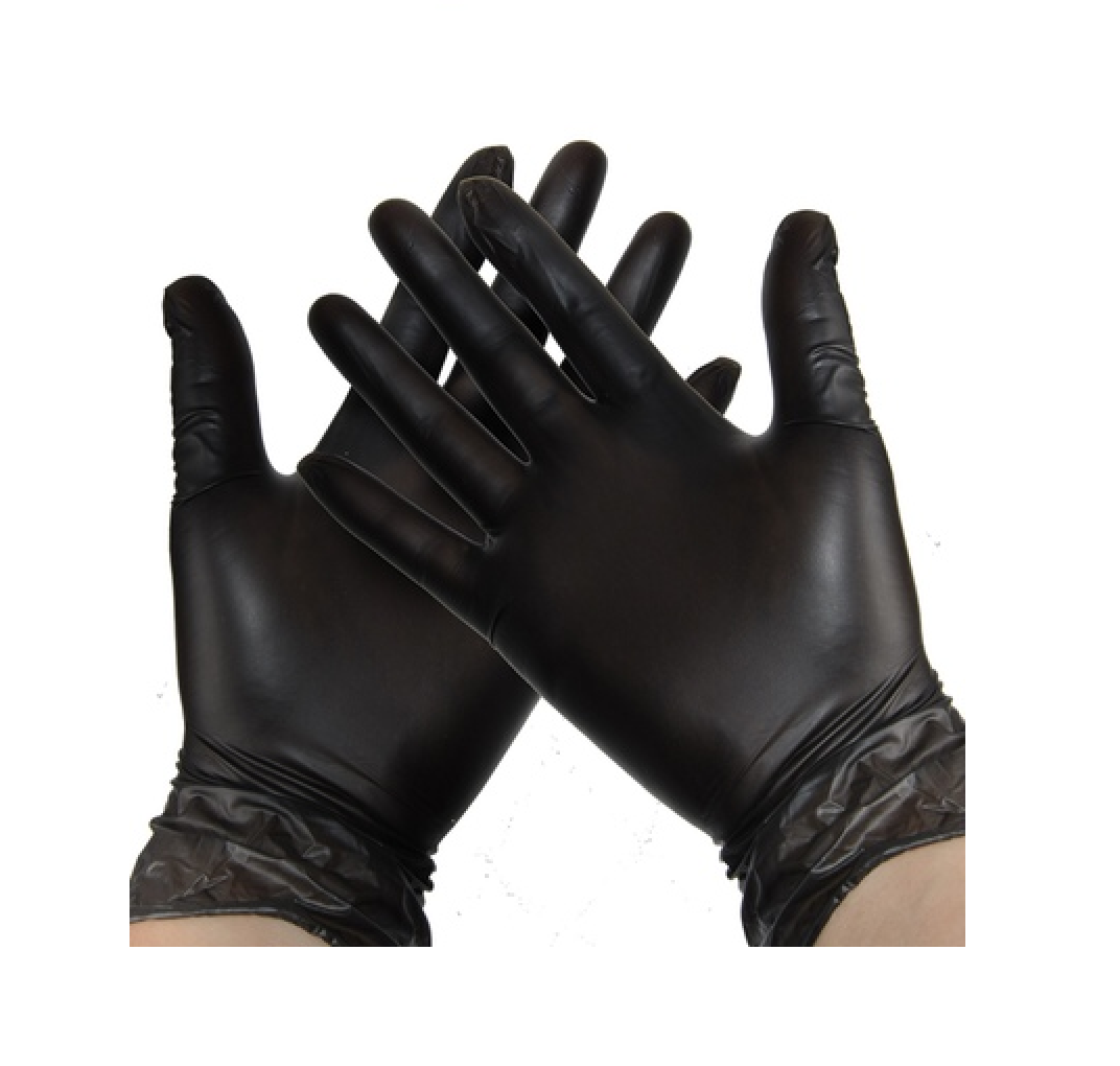 Disposable Vinyl Gloves Black
