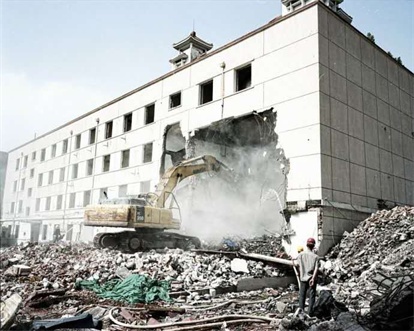 Demolition works